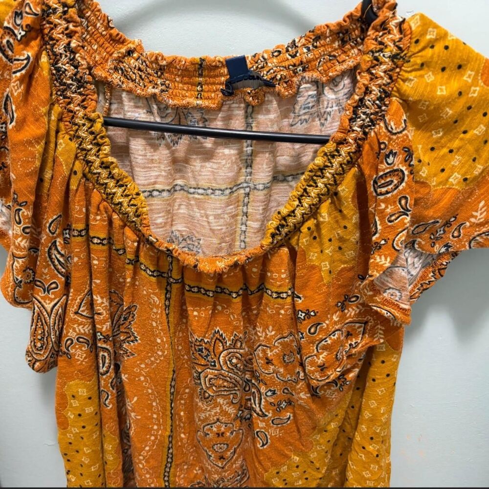 Democracy Women's Orange Blouse